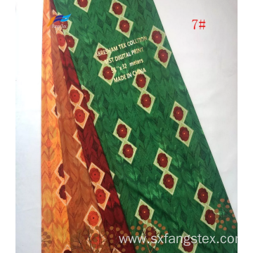 Bangladesh 100% Polyester Digital Printed Chiffon Fabric